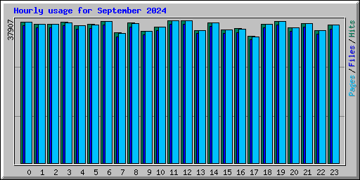 Hourly usage for September 2024