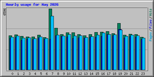 Hourly usage for May 2026