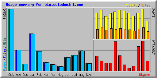 Usage summary for win.solodomini.com